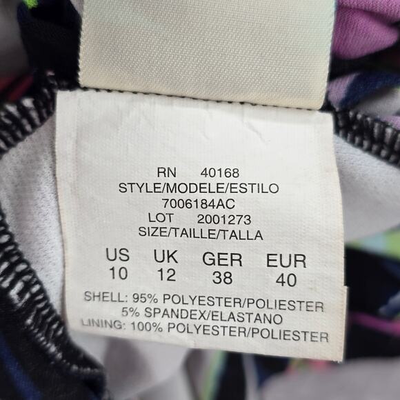 Caribbean Joe Purple Padded Swimwear Tankini Tank Top Medium M 10 - Picture 7 of 7